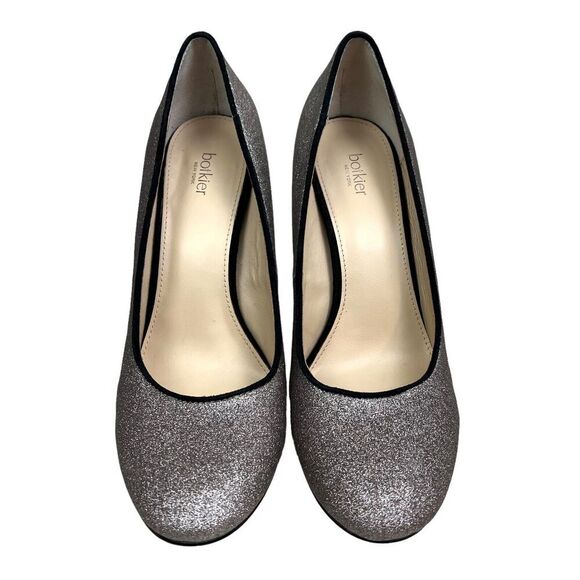 Botkier New York Valentina Pump Glitter Blush Block Heel Cushioned Women Sz 8.5M - Picture 5 of 9